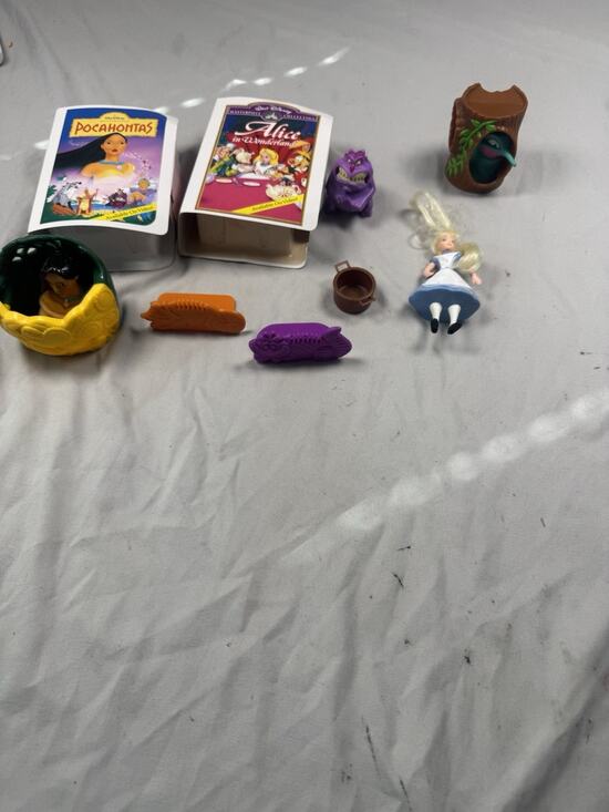 Disney Other - Disney Vintage Happy Meal Toys Lot 9 Pc Alice In Wonderland Pocahontas